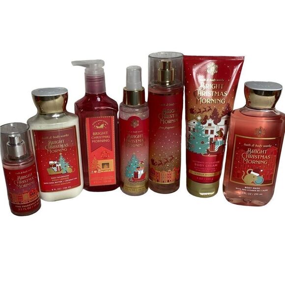 Bath and Body Works BRIGHT CHRISTMAS MORNING 7 PC Set,New Products : American Fashion Style Bags On Sale